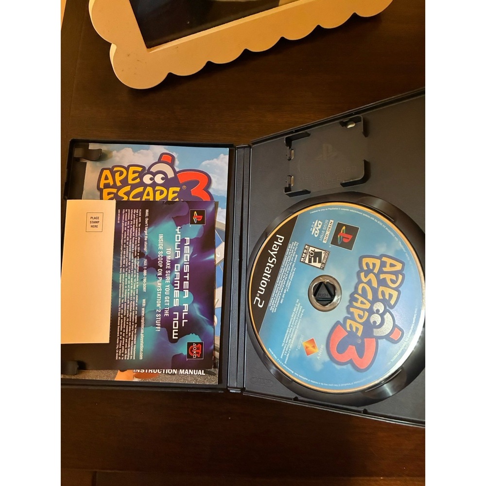 Ape Escape 3 (PS2, 2006) CIB - Very Good - Clean disc & Registration Card - Picture 2 of 3